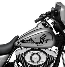 Adhésifs Stickers Arabesque N.1 Compatible Avec Réservoir Harley Softail