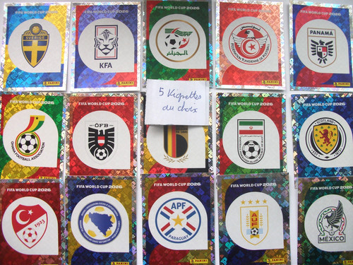 Panini lot stickers - lot, 5