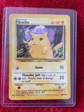 carte Pikachu anglaise rare 1995 58/102