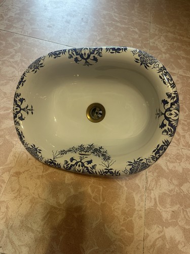 Vasque lavabo ovale - lavabo, faïence