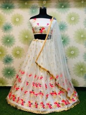 Bollywood Pakistanais Choli Lehenga Femme Vêtement Mariage Indien Fête Motif Rtc