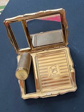 Poudrier vintage avec rouge à lèvres "Stratton"