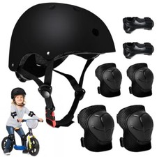 Protection Roller Enfant 7 en 1 Casque Vélo Enfant Kit Réglables Coudières Ge...