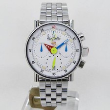 Montre ALAIN SILVERSTEIN Chrono A Boys White Automatic World Limited 250 32,4 mm