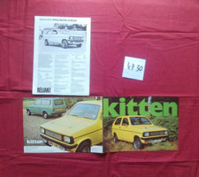 N°4730 / RELIANT KITTEN berline - break / catalogue , prospectus  français 1977