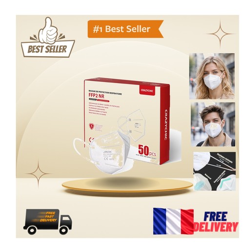 Masques blanc certifiés - blanc,