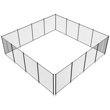 Clôture de Piscine Amovible Barrière Piscine Creusée Extérieur 1,21x14,63m