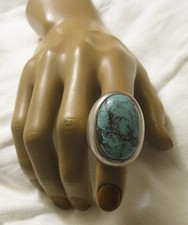 Bague Amérindienne NAVAJO en Argent Sterling et Turquoise