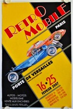 Affiche RETRO MOBILE Porte de