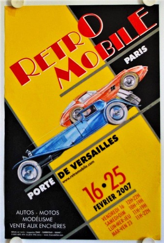 Affiche retro mobile - porte, de