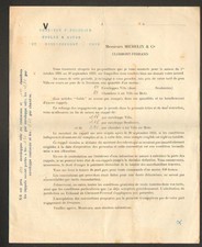 CLERMONT-FERRAND (63) USINE de PNEUS pour VELO MOTO  "MICHELIN & Cie" 1921