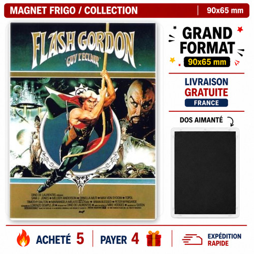 Magnet flash gordon affiche - flash,