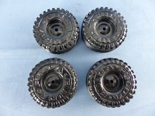 Lot de 4 roues anciennes pour jouets anciens CIJ JOUSTRA JRD JEP diamètre 4,3 cm
