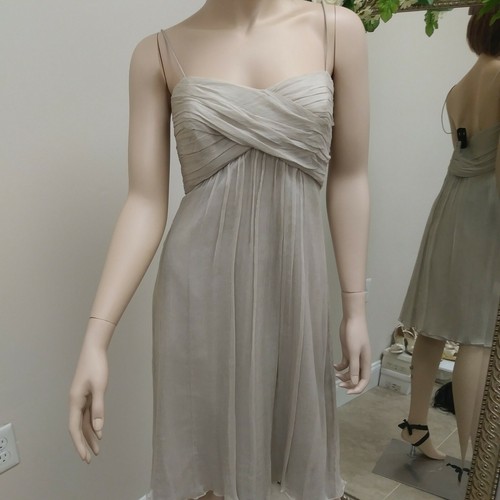 Amsale nwot beige ecru silk - amsale,