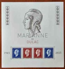 Bloc feuillet 80 ans Marianne