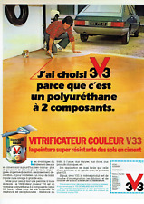 publicité Advertising 0423 1980    vitrificateur couleur V33 Peinture super rési