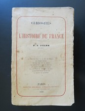 CURIOSITES de L'HISTOIRE DE