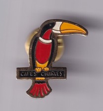 RARE PINS PIN'S .. ANIMAL OISEAU BIRD TOUCAN TUCAN CAFE COFFEE CHARLES 54 ~FY