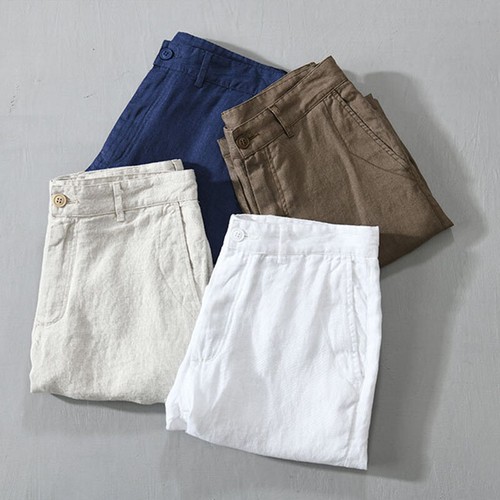 Hommes lin mélange short - hommes,