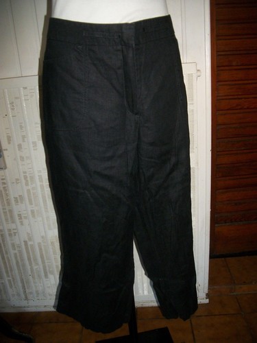 Pantalon court pantacourt lin - pantalon,