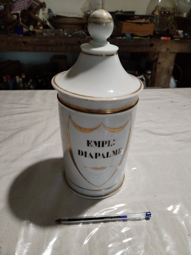 Pot pharmacie porcelaine - de,