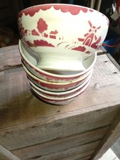 Lot de 5 bols Anciens decor