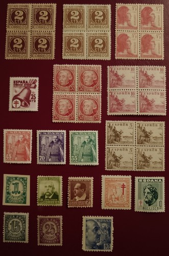 Vintage spanish stamps - stamps., of