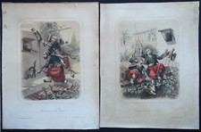 2 lithographies 19e orig