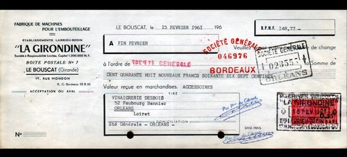 Bouscat usine de - le,