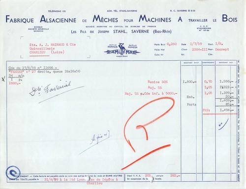 1959 fabrique alsacienne - fabrique,