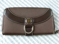 LANCEL COMPAGNON CUIR ET TISSU