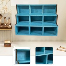 Étagère de Rangement Murale 9 Cubes, Présentoir pour Tasses, Articles Divers