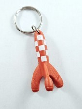 PORTE-CLES - Miniature FUSÉE TINTIN Hergé 1994 Vintage Biscuits LU -