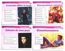 4 Fiches Chansons ANTHONY