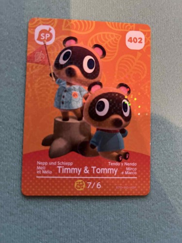 Carte amiibo animal crossing - carte,