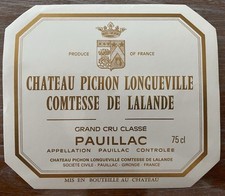 étiquette château pichon - château,
