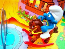 40221 super schtroumpf cheval bascule smurf puffo puffi schtroumpfette  1981
