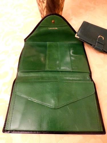 Portefeuille lancel tbe cuir - tbe,