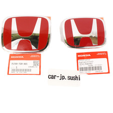 Jeu d'emblèmes « H » rouge avant et arrière rouge origine Honda CIVIC TYPE-R ...