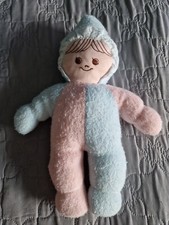 Doudou Poupée Rose Et Bleu 23