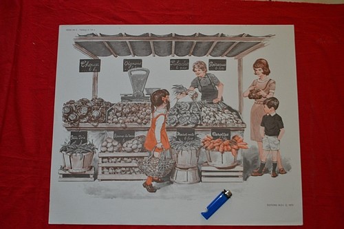 Ancienne affiche scolaire mdi - ancienne,
