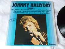 VINYLE 33 T JOHNNY HALLYDAY VOLUME 5 ENREGISTREMENTS ORIGINAUX IMPACT 6886 186