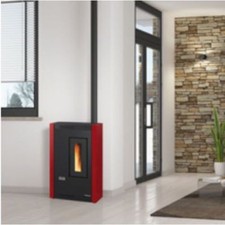 Poêle À Granulés Slim La Nordica ExtraFlame Luisella Bordeaux 4,8 KW 505396