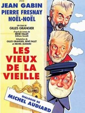 PLAQUE EN MÉTAL VINTAGE FILM   LES VIEUX DE LA VIELLE  JEAN GABIN 30 X 20 CM 
