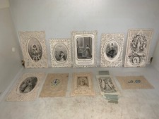 LOT DE 10 ANCIENNE IMAGE PIEUSES EN DENTELLE N°1