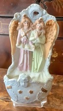 Ancien bénitier faïence