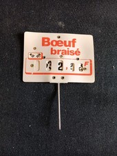 Étiquette de boucherie