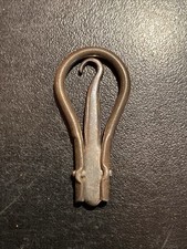 Rare Ancien CROCHET TIRE LACET BOTTINE CORSET BOUTON DEBUT XXé en METAL Pliant