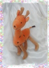 Doudou Peluche Girafe Orange