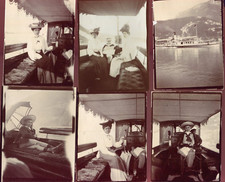 12 Anciennes Photos . Suisse . bateau à vapeur . 1900